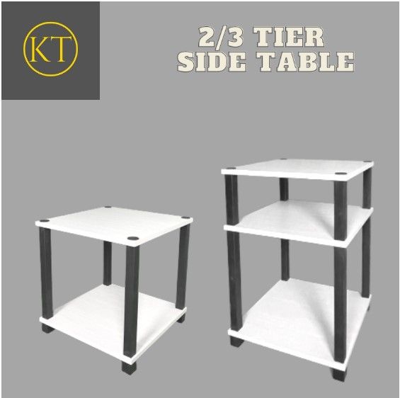 KT Furniture 2 Tier/ 3 Tier Side Table Coffee Table Living Hall Shelf