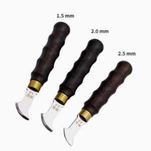 btnx DIY Handmade Leather Decoration Line Tool 1.5/2.0/2.5mm Leather Edge Wrinkles Manual Creampie Tool 8N6Y2