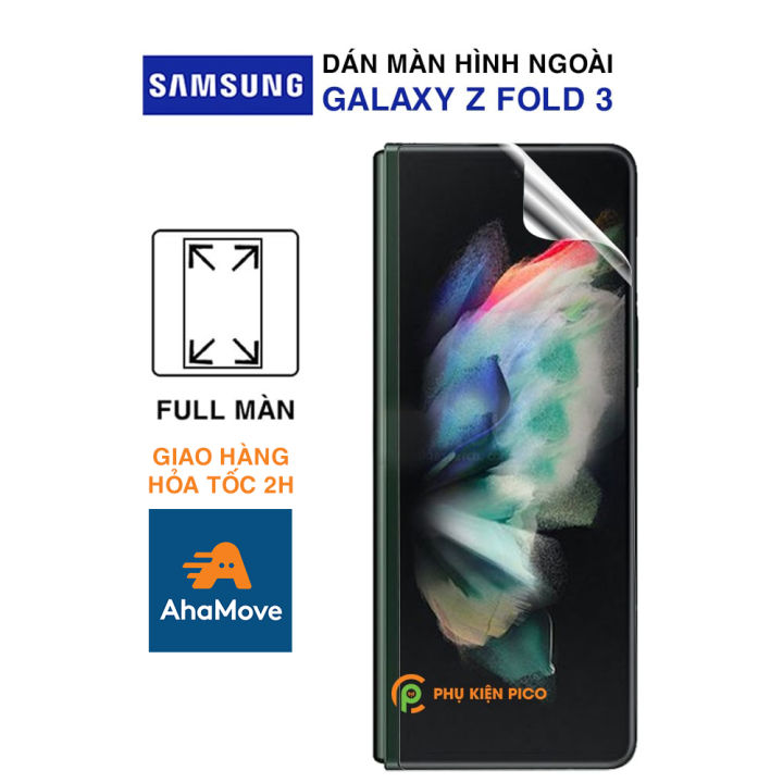 Dán màn hình Samsung Z Fold 3 / Z Fold 4 / Z Fold 5 / Z Fold 6 full màn hình ngoài dẻo trong suốt PPF tự phục hồi vết xước - Dán dẻo Samsung Galaxy Z Fold 3