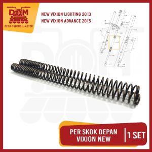 Per Skok Depan VIXION NEW 2013 (PSP) SET ISI 2 - Spring Front Fork Shock Breaker Vixion New NVA NVL