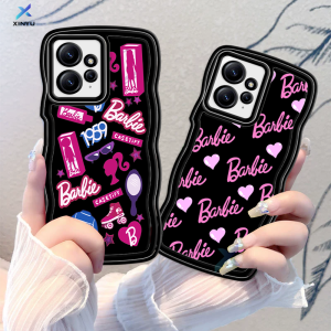 (Lokal Ready) Xinyu Casing hp Redmi A2 A1 Redmi Note 12 4G Note 12 Pro Note 11S 11 Pro Redmi 10 2022 10C 10A 9A 9C 9T Note 10 5G Note 10S Note 9 Note 9 Pro Note 8 Wavy Edge Graffiti Barbie Love Heart Case