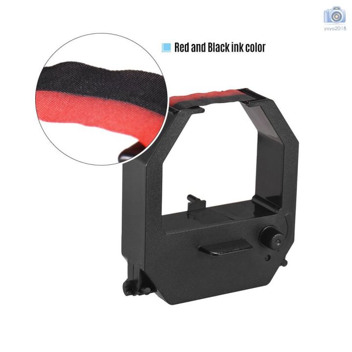 Black Ribbon In Recorder 【XMT】Currency Time Clock Ribbon Cartridge Red Black Colors for Office ...