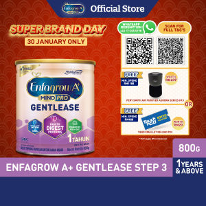 Enfagrow A+  Step 3 Gentlease 800g Susu Milk Formula Powder - For Sensitive Tummies