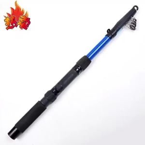 Fishing Rod Wholesale Red Thread Sea Fishing Rod Section Surf Casting Rod Casting Rods Fiberglass Rod Light Rod for Cross-Border Support Customization