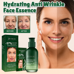 Moisturizing Facial Serum Green Bottle Firming Essence Fade Fine Lines Anti Wrinkle Nourishing Skin Care