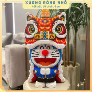 Mô hình Doremon 67cm múa lân Xếp hình siêu đẹp Xếp hình doremon size đại 67cm sản phẩm mới đồ chơi lắp ráp thông minh