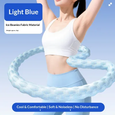 Velvet fully wrapped soft hula hoop upgraded spring hula hoop for home gym fitness body shaping and slimming 软体呼啦圈