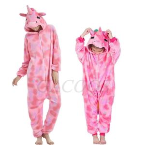 Boy Girl Kigurumi Pajama Sets Panda Unicorn Pajamas For Women Pijimas Cat Onesie Animal Sleepwear Winter Warm Pyjamas Kids2026