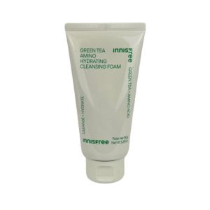 Sữa rửa mặt trà xanh Innisfree Green Tea Amino Hydrating Cleansing Foam OK202 sạch sâu ẩm mịn 150g