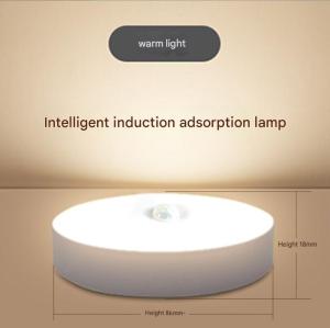 LED intelligent human body induction night light. Bedroom bedside lamp. Cabinet magnetic charging wireless