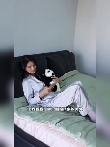 Miiow Ice silk breathable pajamas simple high-end couple home clothes