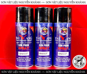 Sơn xịt TaiYang S-201M màu đen mờ 400ml – Sơn phun đen nhám sơn xịt đa năng cho kim loại nhựa gỗ inox bê tông