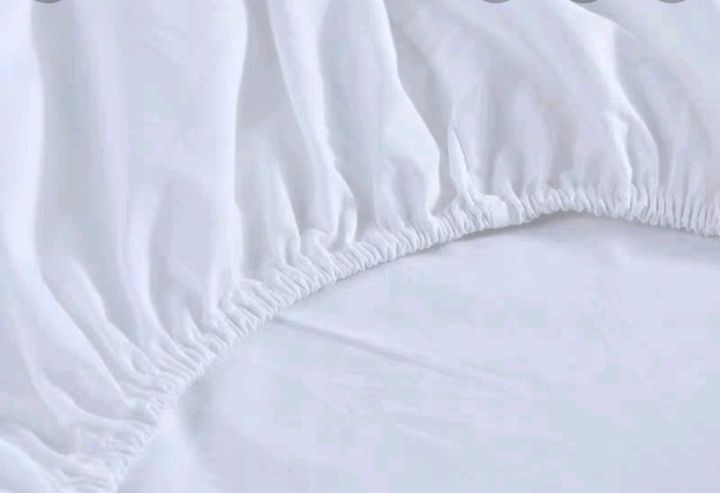 Hotel Quality 3 in 1 Plain White 100% Canadian Cotton Bedsheet set ...