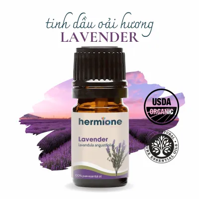 Tinh Dầu Oải Hương Lavender Hermione Natural Life 100% Thiên Nhiên Nguyên Chất Cao Cấp Nhập Khẩu Thơm Dịu Nhẹ Thư giãn