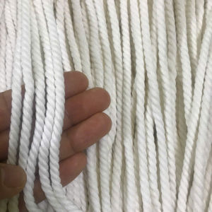 Dây thừng Macrame Cotton dây thừng trang trí màu kem màu ngà nhiều kích cỡ