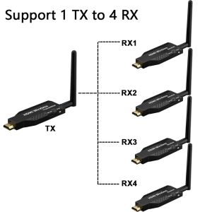 50m Wireless HDMI Audio Video Transmitter and Receiver Extender DVD Laptop PC To TV Display Adapter