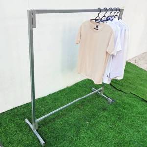 แข็งแรงมาก!!! ราวตากผ้า ราวแขวนเสื้อเหล็กกัลวาไนซ์ ราวตากผ้าแบบประกอบ โดนน้ำโดนแดดได้ เน้นใช้งานระยะยาว MT074