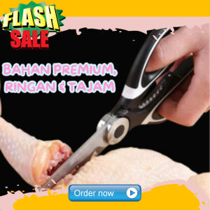 Gunting Daging Tulang Ikan Ayam Sayur Buka Botol Bahan Steinless Tajam Kuat Anti Karat Multifungsi dan Serbaguna