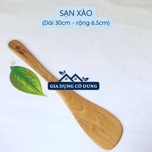Vá Sạn gỗ xào nấu thức ăn cho chảo chống dính - đồ dùng gia dụng nhà bếp thương hiệu Trường Sơn