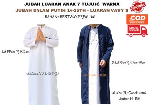 jubah 2pcs jubah pria lluaran dan dalam gamis pria muslim