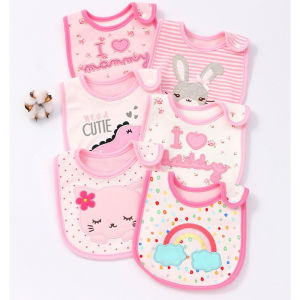 Happy baby Sale Baby Boy Girl Brand Cotton Bibs Drool Pad Saliva Towel Burp Cloth Feeding Newborn Babies Kids Bib