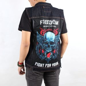Jaket Rompi Motoran Rompi Jeans Gambar Pria Cowok Jaket Jeans Rompi Keren Rompi Denim Premium