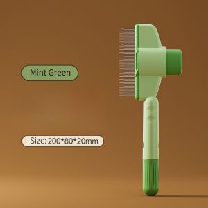 Anti-Static Knot-Removing Pet Grooming Comb with Stainless Steel Teeth for Cats & Dogs