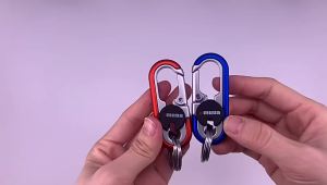 Key Chains Men 2024 Car Key Chain for Men Anti-Loss Keychain with Double Keyrings Quick Release Key Chain (1pcBlue)