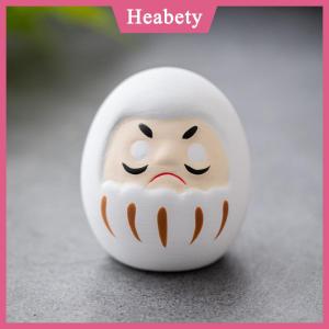 Heabety Nhật Bản gốm Daruma tượng Daruma Tumbler thủ công may mắn may mắn trang trí cảnh quan Daruma búp bê phong thủy trang trí nội thất Quà Tặng