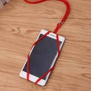 Silicone Lanyard Moblie Phone Straps Cell Phone Holder Sling Necklace Wrist Strap Mobile Phone Holder with Card Holder