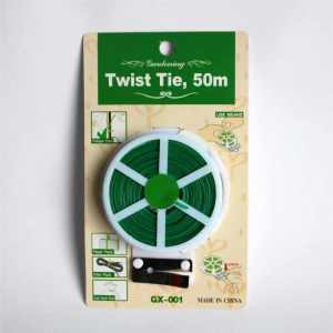 รวดอเนกประสงค์ รวดบิดอเนกประสงค์ สีเขียว รวดมัดของ ใช้รัดต้นไม้ รัดสิ่งของต่างๆ ใช้งานง่ายสะดวกสบายพร้อมที่ตัดให้ในตัว ผูกของมัดของT06