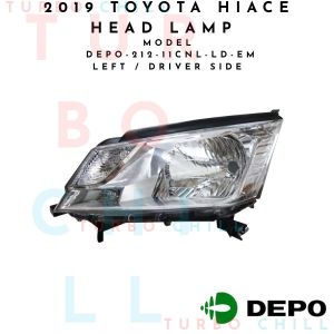 DEPO-212-11CN-LD-EM 2019 TOYOTA HIACE HEAD LAMP UNIT ECE.ELEC/MANUAL