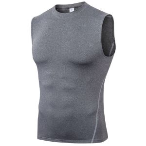 Sports Tights Mens Training Base Waistcoat Running Basketball Stretch Quick Drying Clothes White Workout Clothes