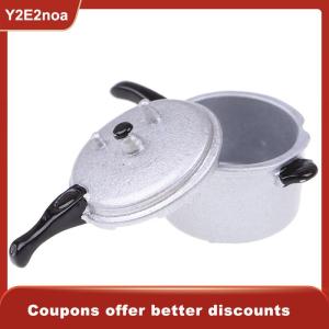 【Y2E2noa】 Cooking Utensil Pressure Cooker Kitchen Tools 1:12 Scale Dollhouse Miniature
