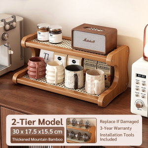 [On Hand]Bamboo Shoe Rack 3/4/5/6 Layers Multi-Functional Stackable Shoes Organizer Desktop Storage Rack Shoe Rack Organizer Wood Shoes Rack Organizer Saving Space House Hold