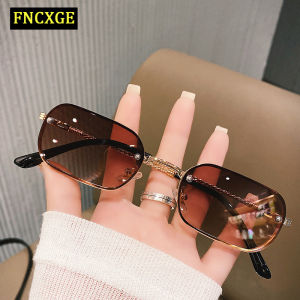 FNCXGE Korea Frameless Women Sunglasses Fashion Korean Retro Small Rectangle Frame Sun Glasses Ulzzang Eyewear Shades For Lady