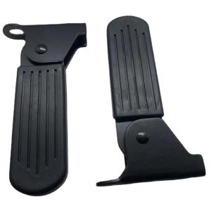 1Pair Ebike Folding Pedals Electric Moped Footrest Scooter Front Foldable Pedal Leg Support Pad Universal