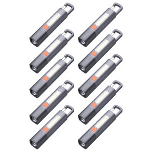 💥[ซุปเปอร์ไบรท์]💥มินิแบบพกพาไฟฉาย LED ชาร์จ USB Camping ไฟฉายที่มีประสิทธิภาพ 300LM ไฟฉาย LED Ultra Bright สำหรับเดินป่ากลางแจ้งตกปลา