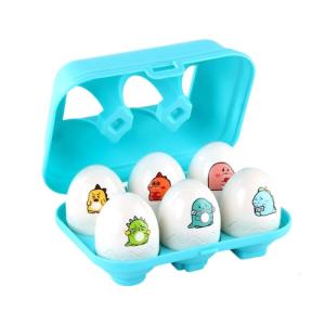Nesting Dinosaur Eggs Set Sensory Stimulation Toy For Toddlers Color Recognition Stacking Game With Baby Dino Surprises