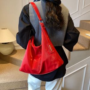 (Custom-made Bag) Red Womens Bag 2025 New Style Niche High-end Womens Bag Large Capacity Tote Bag Shoulder Bag Crossbody Bag
