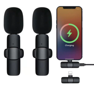 Microphone Lavalier Nirkabel Universal untuk iPhone/iPad - Plug and Play - Vlog-Podcast dan TikTok