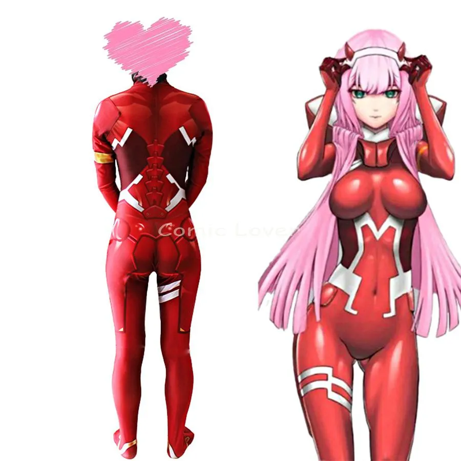 Darling in the Franxx 02 Bodysuit Cosplay Costumes Jumpsuit Zero Two Anime  Wig Women Halloween Party Carnival Catsuit | Lazada PH