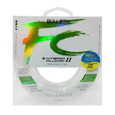 BULLZEN FC LEADER 80% HYBRID FLUOROCARBON FISHING LINE