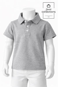 Kids Plain Polo Shirt | Soft Cotton Toddler & Boys Casual Top | DMY Collections