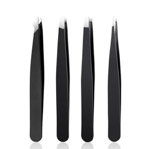 Eyelash Extension Tweezers Straight and Curved Tip Tweezers Grafting for Eyelash Extensions