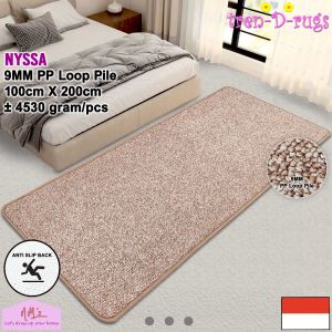 Tren-D-rugs Karpet tebal polos alas lantai ruang tamu tidur minimalis anti slip 100 cm x 200 cm -NMs