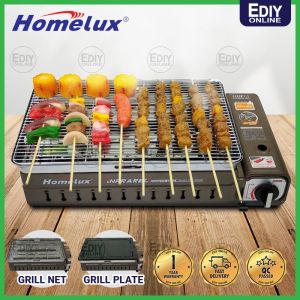PANALUX PBQ-188 PBQ188 TEPANYAKI BBQ GRILL 2 in 1 TEPPANYAKI PORTABLE GAS STOVE COOKER BUTANE DAPUR MUDAH ALIH HOMELUX HPB-8008B Ediyonline Ediy