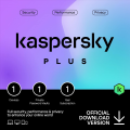 Kaspersky Plus 1 Device - 1 Year (License Key Only) NEW 2023. 