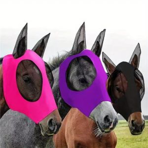 CLARO Breathable Mesh Horse Face Sun UV Protection Comfortable Horse Fly Multifunctional Mesh Horse Horse Protection