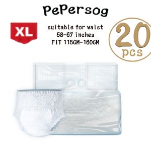 PEPERSOG Adult Diapers M/L/XL (20 Pieces/Pack of 1) Adult Pull-ups Leakproof Breathable Disposable Diapers